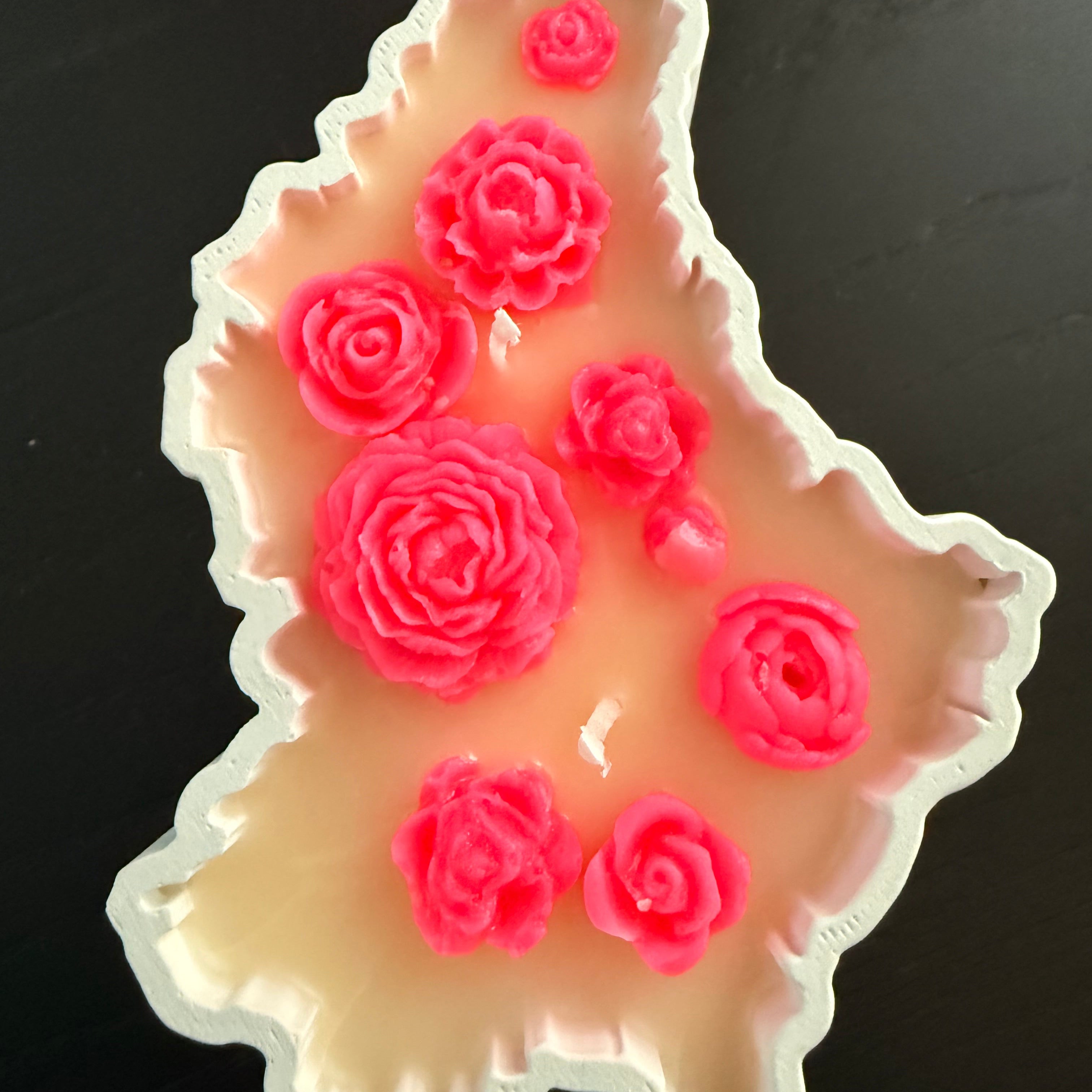 “Luxembourg” 3d flowers candle