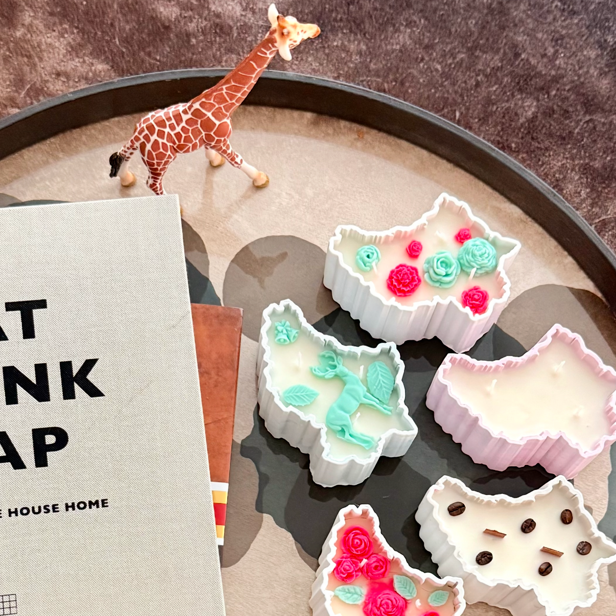 “Luxembourg” 3d flowers candle